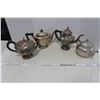 Image 2 : 4 Silver Plate Tea Pots
