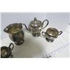 Image 4 : Silver Plate Tea Pot, Cream & Sugar - Ice Bucket