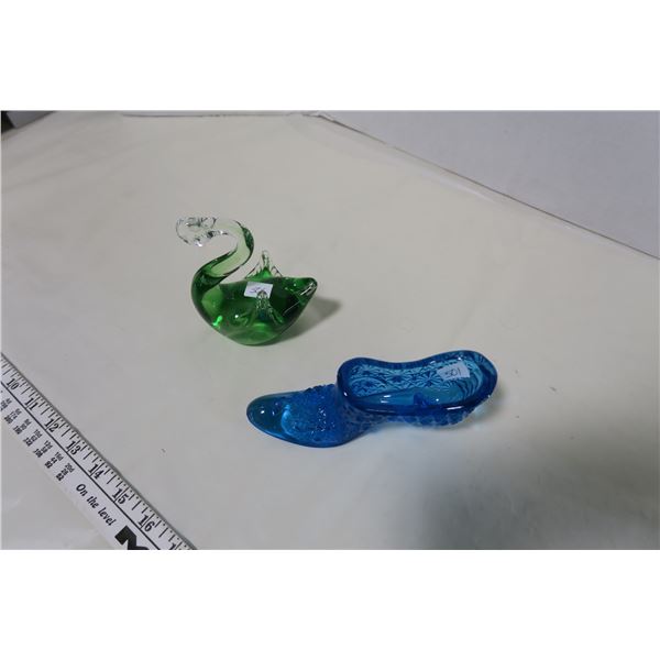 Glass Shoe & Swan