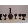 Image 1 : Decanter & 6 Glasses (red)