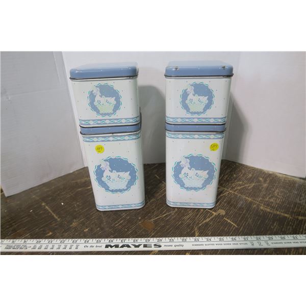 4 Easter Themed Stacking Tins