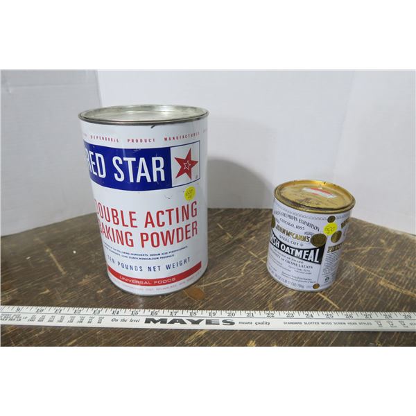 2 Tins - Redstar , John McCann's