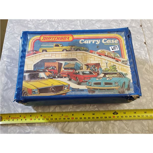 MATCHBOX CARRY CASE W/ 24 MATCHBOX CARS 1970'S / 1990'S