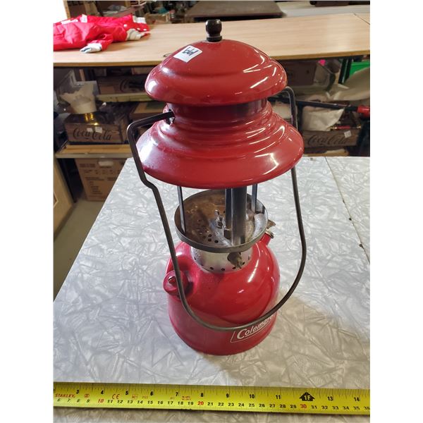 VINTAGE COLEMAN LANTERN (RED) MISSING GLASS