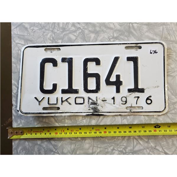 1976 YUKON LICENSE PLATE