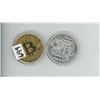 Image 1 : 2 "BITCOIN" COINS