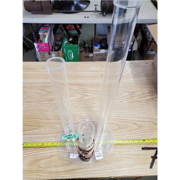 5 Copper Watches with Plexi Display Stand