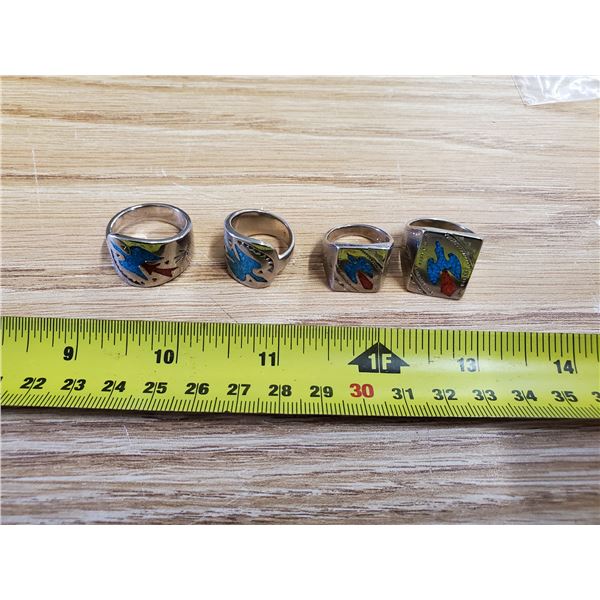 4 Stone Eagle Rings – Various Sizes