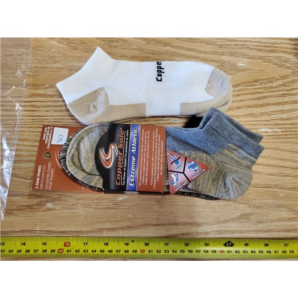 4 Pair Copper infused men’s socks size 6-12