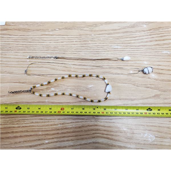 3 Milk Quartz Necklaces