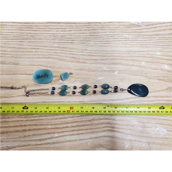 3 Aventurine – Necklace, Pendant, Word Stone