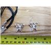 Image 2 : Butterfly Necklace + Earring Set