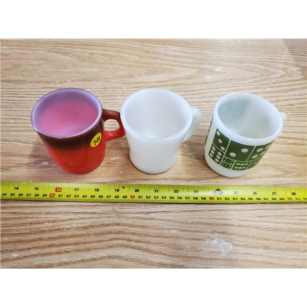 3 Fire King Mugs
