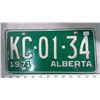 Image 1 : License plate Alberta 1971