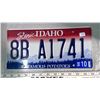 Image 1 : License plate Idaho