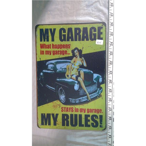 My garage sign