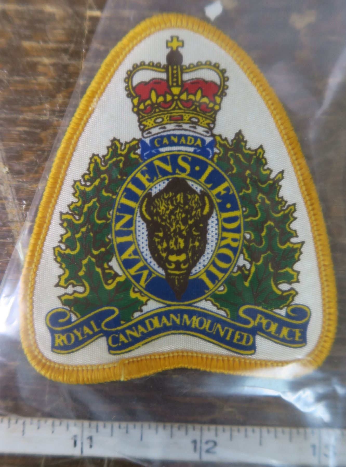 R.C.M.P original sew on cloth patch