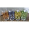 Image 1 : Set of 4 vintage Polka Dot drinking glasses
