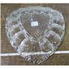 Image 2 : Clear glass vintage deviled egg dish