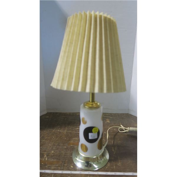 Midcentury modern "Eclipse" design with pleated shade GWO