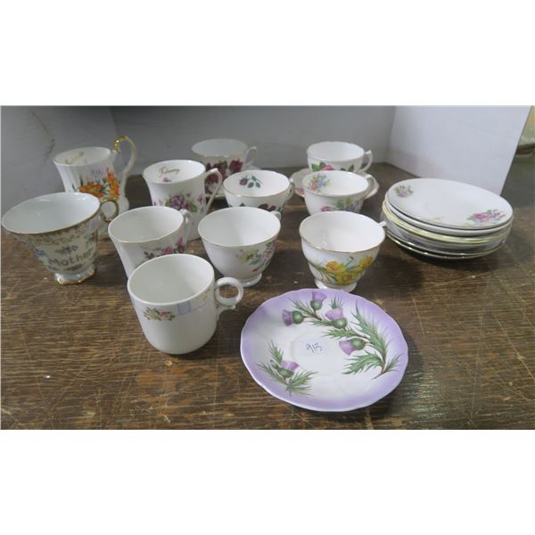 Vintage lot of cups & saucers