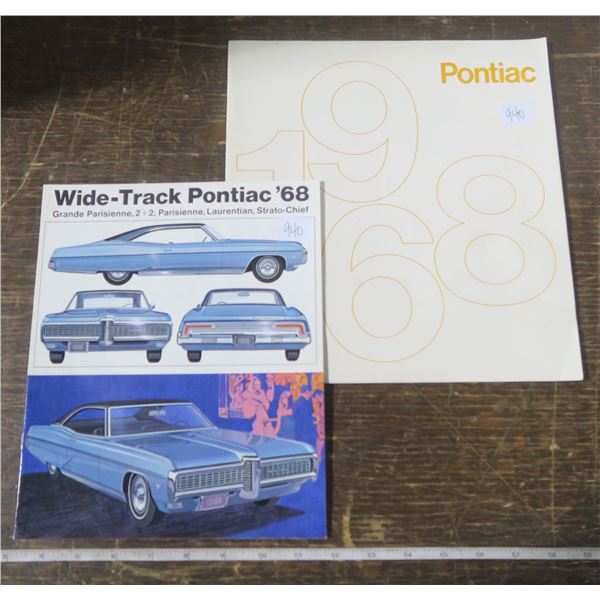1968 Pontaic salesman sample brochures- great pics