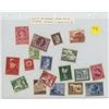 Image 1 : Lot of 18 German Nazi Third Reich Stamps depicting Adolf Hitler and World War II scenes. Used. Hinge