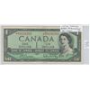 Image 1 : 1954 $1 Modified Portrait *M/Y Replacement Note. Beattie-Rasminsky signatures. BC-37bA. VF.