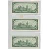 Image 2 : Lot of 3 Consecutive Serial Number 1967 Centennial $1 Notes. Beattie-Rasminsky signatures. F/P Prefi