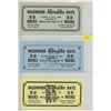 Image 1 : Lot of 3 Wildwood, Alberta Klondike Days 50 Bucks Scrip issued in 1966, 1967 & 1968. Unc.