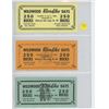 Image 1 : Lot of 3 Wildwood, Alberta Klondike Days 250 Bucks Scrip issued in 1966, 1967 & 1968. Unc.
