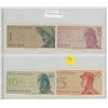 Image 1 : Indonesia. Lot of 4 1964 Notes: 1 Sen, 5 Sen, 10 Sen, 25 Sen. AU.