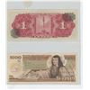 Image 2 : Mexico. Lot of 2 Notes includes 1954 1 Peso with Mayan Calendar & 1985 1000 Pesos. VF+.