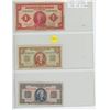 Image 1 : Netherlands. Lot of 3 Notes issued during World War II. 1943 1 Gulden, 1945 1 Gulden & 1945 2 ½ Guld
