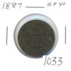 Image 1 : Canadian 1887 Victorian Large Cent. EF-40. Nice.