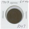 Image 1 : Canadian 1903 Edwardian Large Cent. EF-40. Nice.
