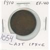 Image 1 : Canadian 1910 Edwardian Large Cent. The last Large Cent issued for King Edward VII. EF-40. Nice.