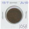 Image 1 : Canadian 1917 George V Large Cent. World War I issue. AU-50. Nice.