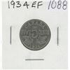 Image 1 : Canadian 1934 Nickel 5 Cents. EF-40. Nice.