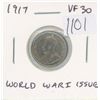Image 1 : Canadian 1917 Silver 10 Cents. World War I issue. VF-30. Nice.