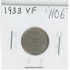 Image 1 : Canadian 1933 Silver 10 Cents. VF-20. Nice.