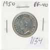 Image 1 : Canadian 1950 George VI Silver 25 Cents. EF-40. Nice.