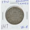 Canadian 1910 Edwardian Leaves Silver 50 Cents. The last Silver 50 Cents issued for King Edward VII.