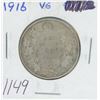 Canadian 1916 George V Silver 50 Cents. Key Date. Mintage of 459,070. VG-8.