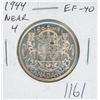 Image 1 : Canadian 1944 Near 4 George VI Silver 50 Cents. EF-40. Nice.