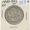 Image 1 : Canadian 1950 Design in Zero Silver 50 Cents. EF-40. Nice.