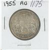 Image 1 : Canadian 1955 Silver 50 Cents. AU-50. Nice.