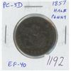 Image 1 : Pre-Confederation Token. Province of Canada. 1857 Bank of Upper Canada Half Penny Token. St. George 