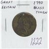Image 1 : Great Britain. 1790 Brass Token. Holed for Suspension. Fine.