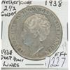 Image 1 : Netherlands. 1938 Silver 2 ½ Gulden. Massive silver coin. EF+. Nice.